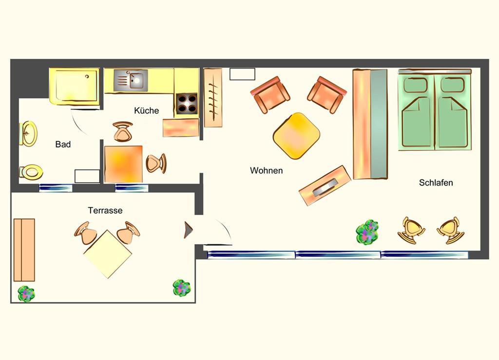 Apartment Sonnenschein 塞巴特黑灵斯多夫 外观 照片